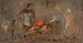 Heating of the pig - Tadeusz Makowski — artwork view
