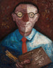 Portrait of a Man with a Palette Jacques Gotkowski - Tadeusz Makowski — artwork view