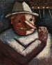 Portrait of a man with pipes - Tadeusz Makowski — artwork view