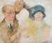 Portrait of a painter and his family - Tadeusz Makowski — artwork view