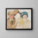 Portrait of a painter and his family - Tadeusz Makowski — framed artwork on a wall