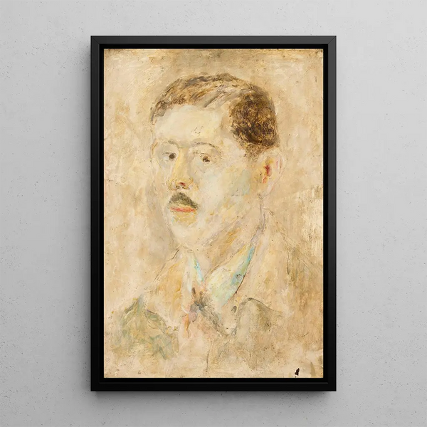 Portrait painting - Tadeusz Makowski — framed artwork on a wall