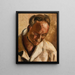 Portrait Painting up to X - Tadeusz Makowski — framed artwork on a wall