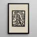 Poverty besieged by dogs - Tadeusz Makowski — framed artwork on a wall