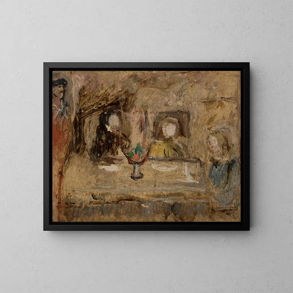 À table - Tadeusz Makowski — framed artwork on a wall