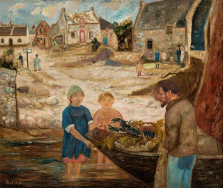 Return from a crayfish fishing trip - Tadeusz Makowski — artwork view