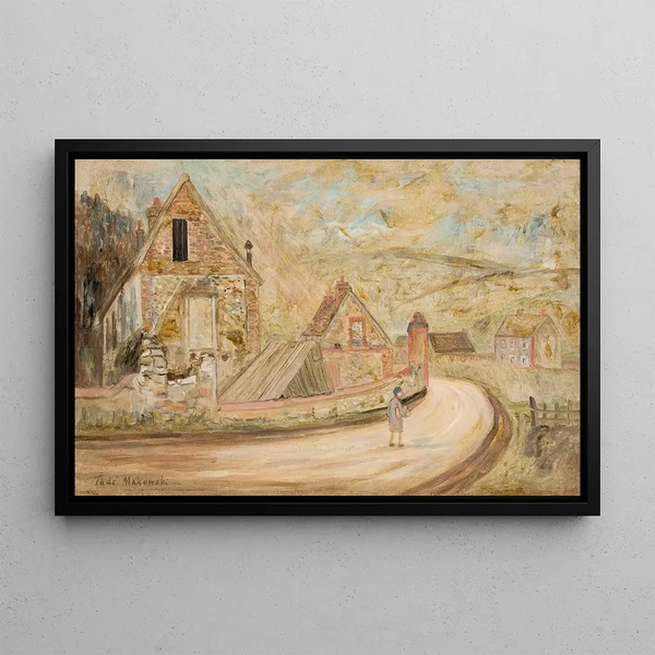 Route vers Merey - Tadeusz Makowski — framed artwork on a wall