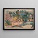 House at the roadside - Tadeusz Makowski — framed artwork on a wall