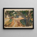 Trees by the roadside - Tadeusz Makowski — framed artwork on a wall