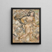 Woman Running - Tadeusz Makowski — framed artwork on a wall