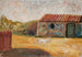 Rural farm with a white foal - Tadeusz Makowski — artwork view