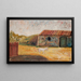 Rural farm with a white foal - Tadeusz Makowski — framed artwork on a wall