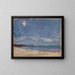 Marine painting with the sun behind a cloud - Tadeusz Makowski — framed artwork on a wall