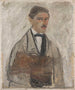 Self-portrait Painting - Tadeusz Makowski — artwork view