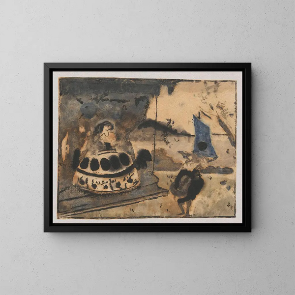 Serenade - Tadeusz Makowski — framed artwork on a wall