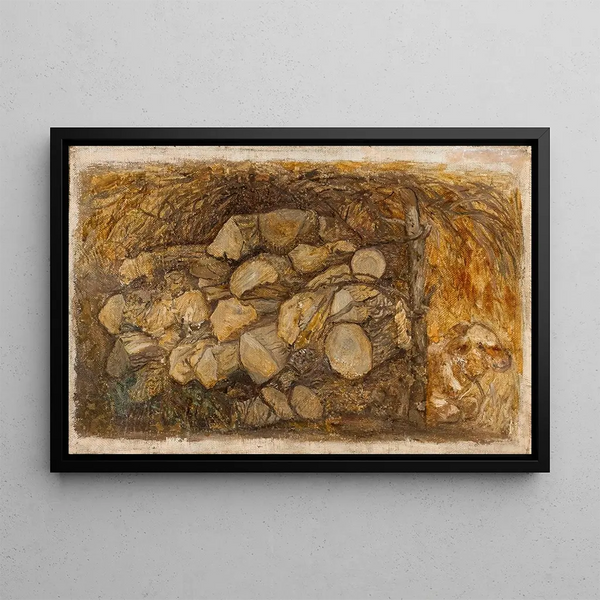 Coupe d'arbre - Tadeusz Makowski — framed artwork on a wall