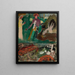Sketch for the painting Saint Georges piercing a dragon - Tadeusz Makowski — framed artwork on a wall