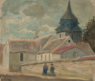 Petite église de village à Breuilpont - Tadeusz Makowski — artwork view