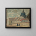 Petite église de village à Breuilpont - Tadeusz Makowski — framed artwork on a wall