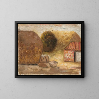 Stogi - Tadeusz Makowski — framed artwork on a wall