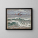 Stormy Sea with Boats - Tadeusz Makowski — framed artwork on a wall