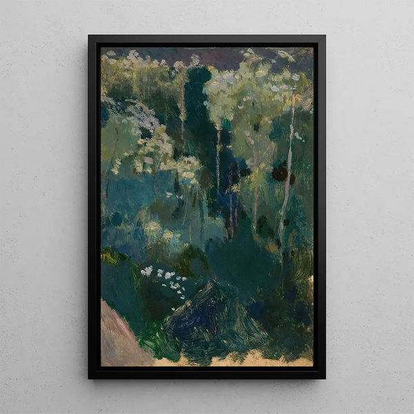 Chardons Painting - Tadeusz Makowski — framed artwork on a wall