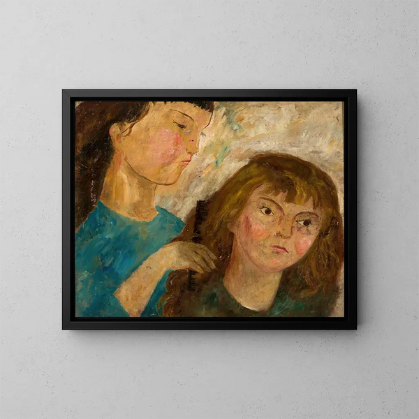 Toilet - Tadeusz Makowski — framed artwork on a wall