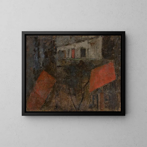 Rue - Tadeusz Makowski — framed artwork on a wall