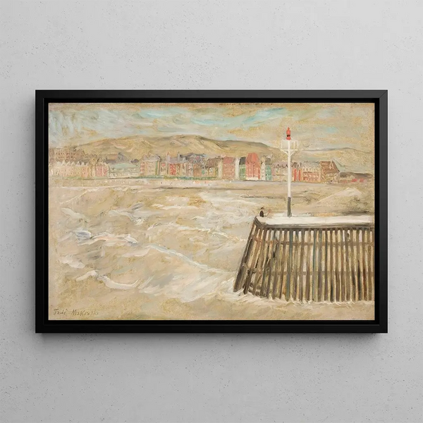 View of the Sea - Tadeusz Makowski — framed artwork on a wall
