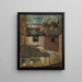 View through the window of a studio - Tadeusz Makowski — framed artwork on a wall