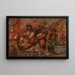 Village Scene Painting - Tadeusz Makowski — framed artwork on a wall