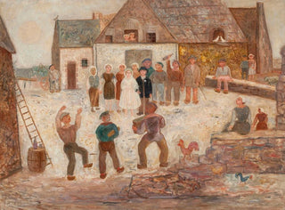 Marriage in a Village - Tadeusz Makowski — artwork view