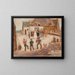 Marriage in a Village - Tadeusz Makowski — framed artwork on a wall