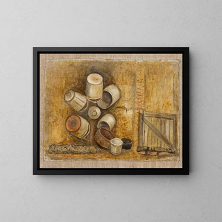 Wiadra - Tadeusz Makowski — framed artwork on a wall