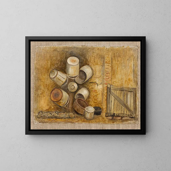 Wiadra - Tadeusz Makowski — framed artwork on a wall