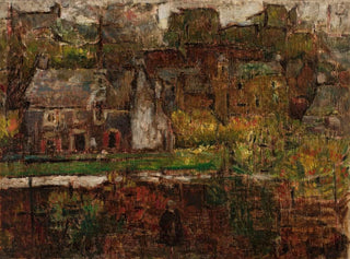 View of the city by the water - Tadeusz Makowski — artwork view