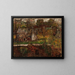 View of the city by the water - Tadeusz Makowski — framed artwork on a wall