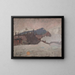 Winter Landscape Painting - Tadeusz Makowski — framed artwork on a wall