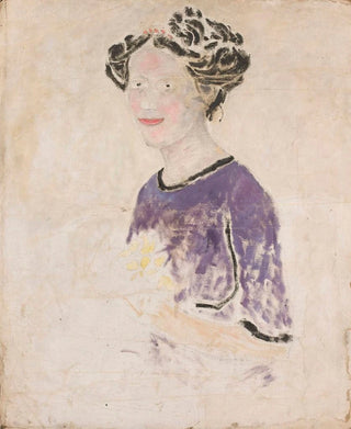 Tadeusz Makowski - Woman in a lilac dress.webp