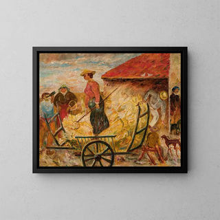 Zwoenie zboa - Tadeusz Makowski — framed artwork on a wall