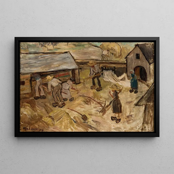 Garden - Tadeusz Makowski — framed artwork on a wall