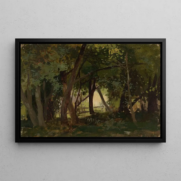 Landscape Study - Tadeusz Popiel — framed artwork on a wall