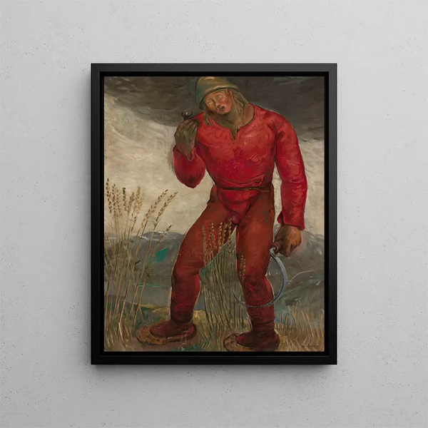 Gulliver and the Giant - Tadeusz Pruszkowski — framed artwork on a wall