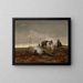 Cossacks on patrol - Tadeusz Rybkowski — framed artwork on a wall