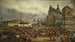 Fair before Easter on Bernardine Square in Lviv in 1895 - Tadeusz Rybkowski — artwork view