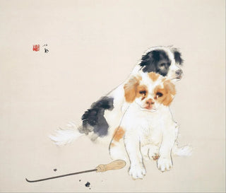 Au coin du feu - Takeuchi Seihō — artwork view