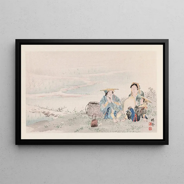 Seiho juni Fuji Pl05 - Takeuchi Seihō — framed artwork on a wall