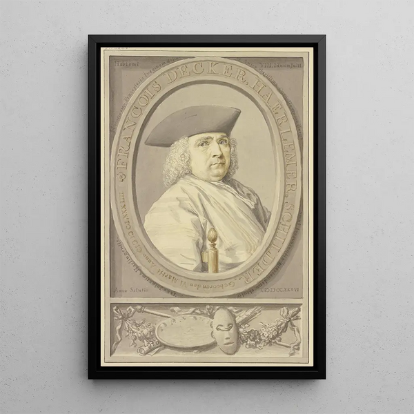 Portrait en buste de François Decker - Tako Hajo Jelgersma — framed artwork on a wall