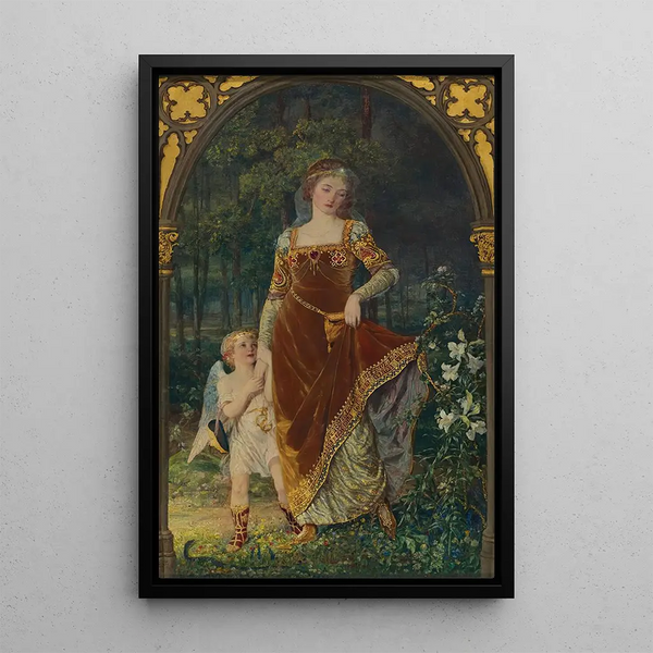 The path of true love has never been easy - Talbot Hughes — framed artwork on a wall