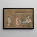 Visit of Lovers - Tamura Suiō — framed artwork on a wall